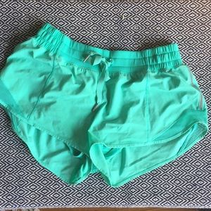 Teal Lululemon shorts
